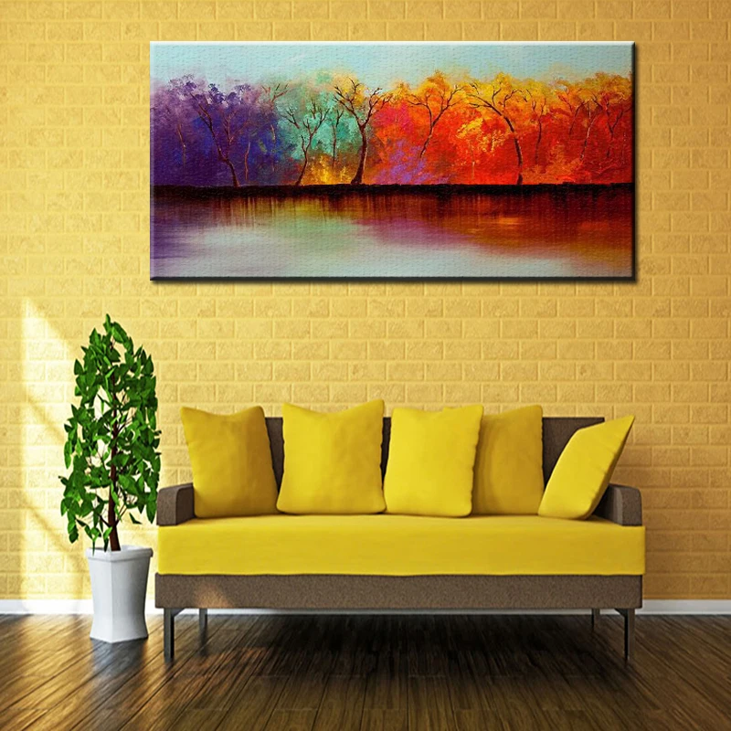 Ручная роспись большого размера высокое качество украшение для дома настенная