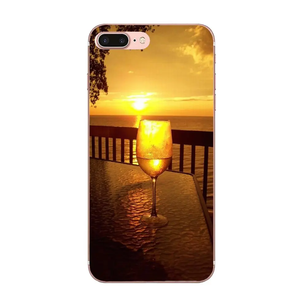 Бокал для вина Bubble Wine Glass Elegance Transparent Clear TPU для Xiaomi Redmi Mi 4 7A 9T K20 CC9 CC9e Note 7 9 Y3 SE Pro Prime Go Play on.