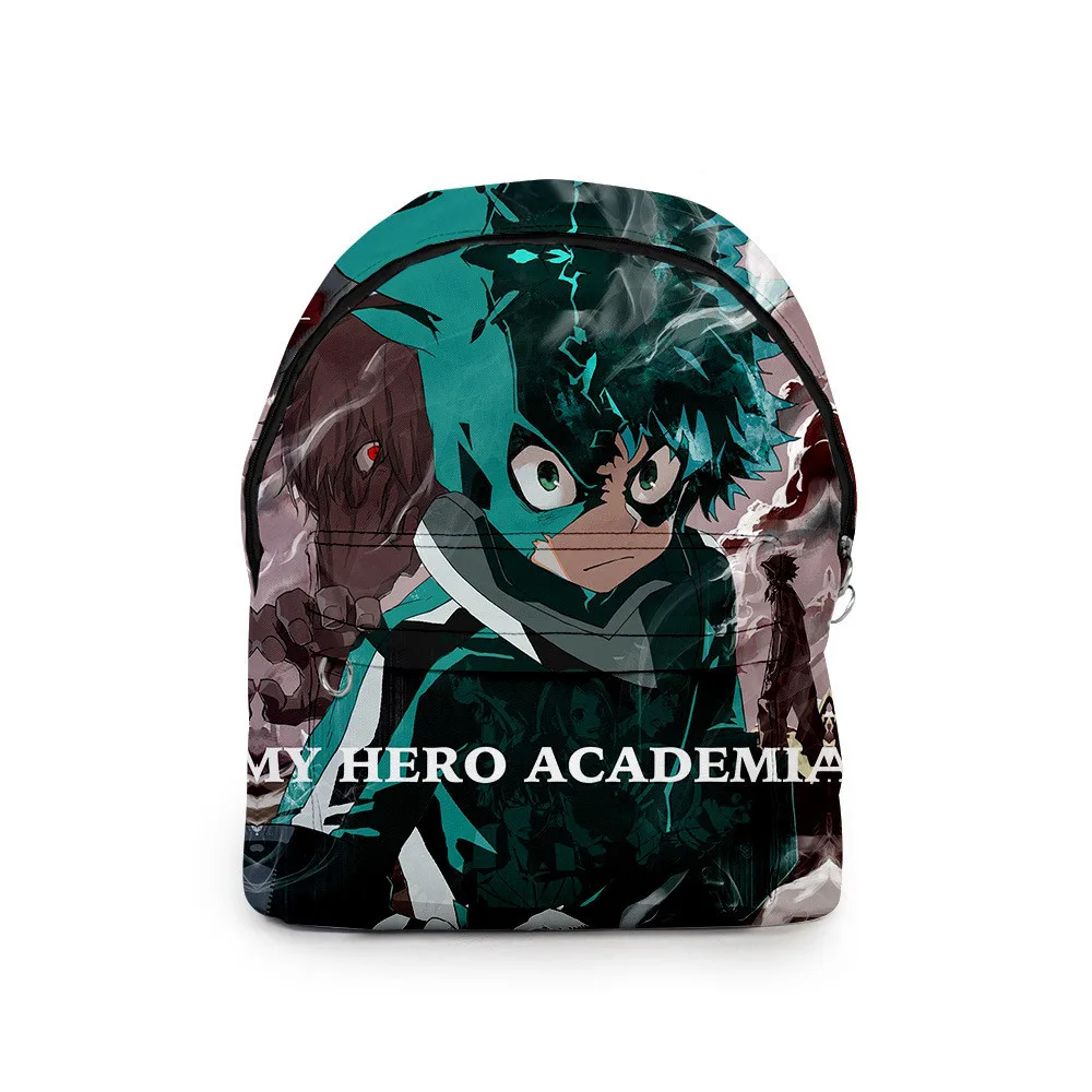 Рюкзак аниме My Hero Academia Midoriya Izuku для косплея рюкзак на молнии из ткани Оксфорд