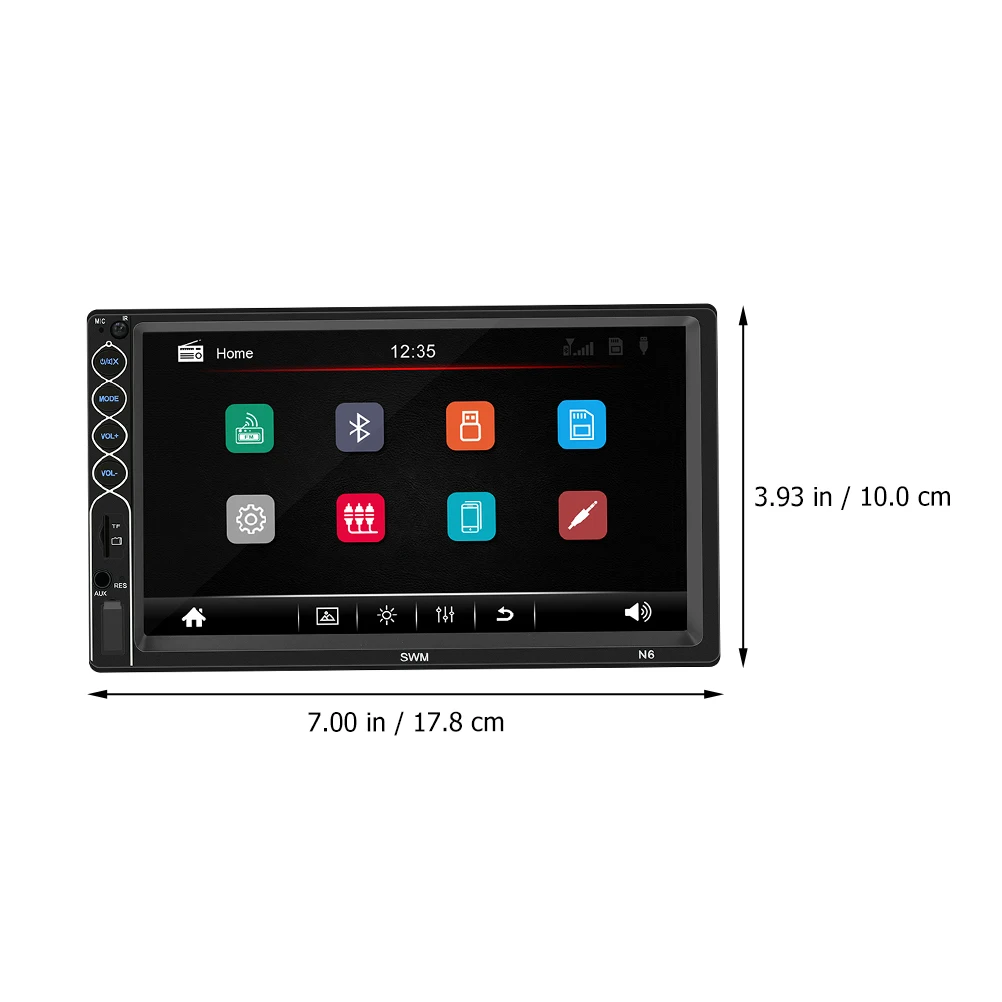 

CR 1 Set MP5 Player Unique Creative Delicate Useful Wide Screen Player Practical Car Radio Car MP5 Player