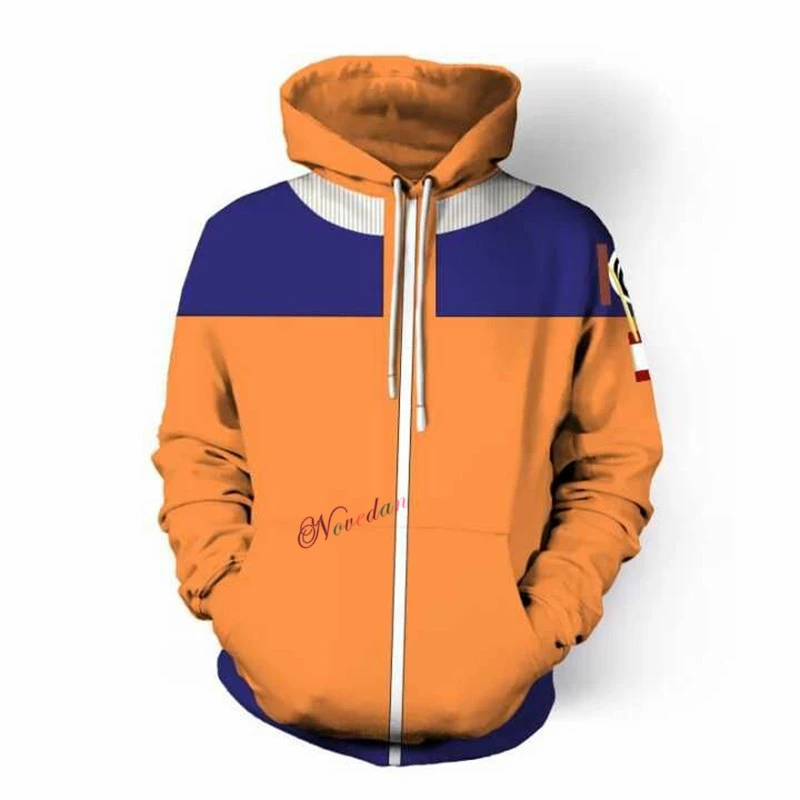 Аниме Наруто маскарадные костюмы для подростков Узумаки толстовка с капюшоном