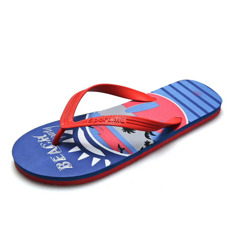 Flip-flops Men's Fashion Home Non-Slip Casual Beach Flip-Flop Slippers Wear-Resistant Mens Flip Flop Slippers Shoes Mens