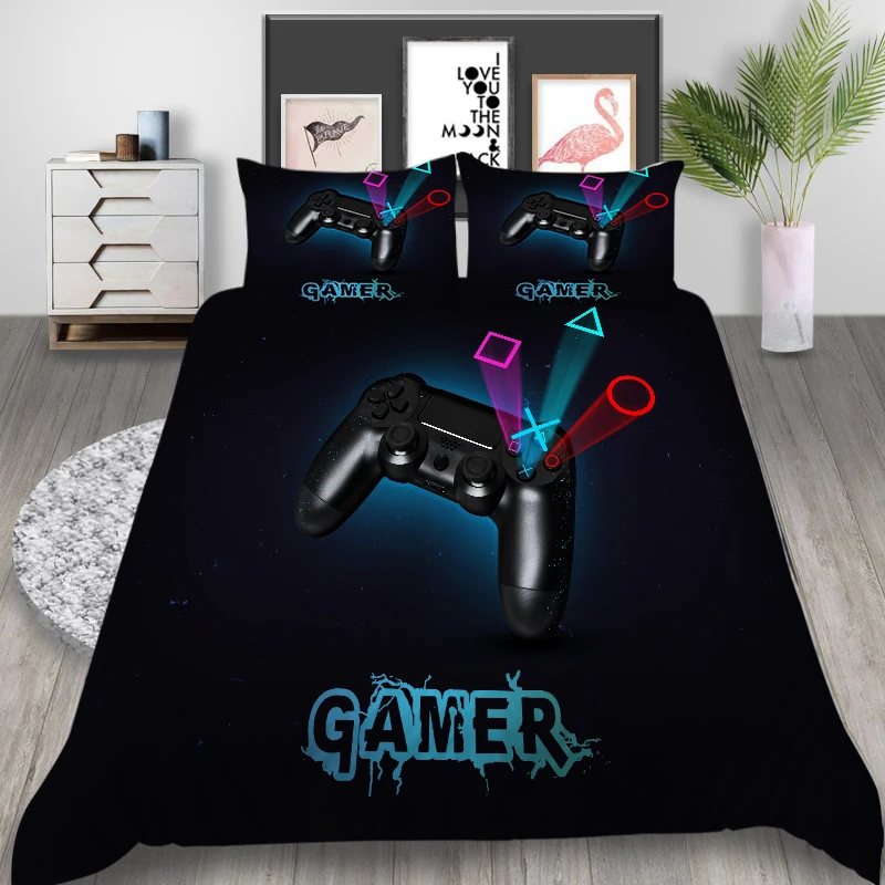 Video Game Bed Sets Boys Gamer Comforter Gaming Themed Game Bedding Set Home Textile Bedroom Decor