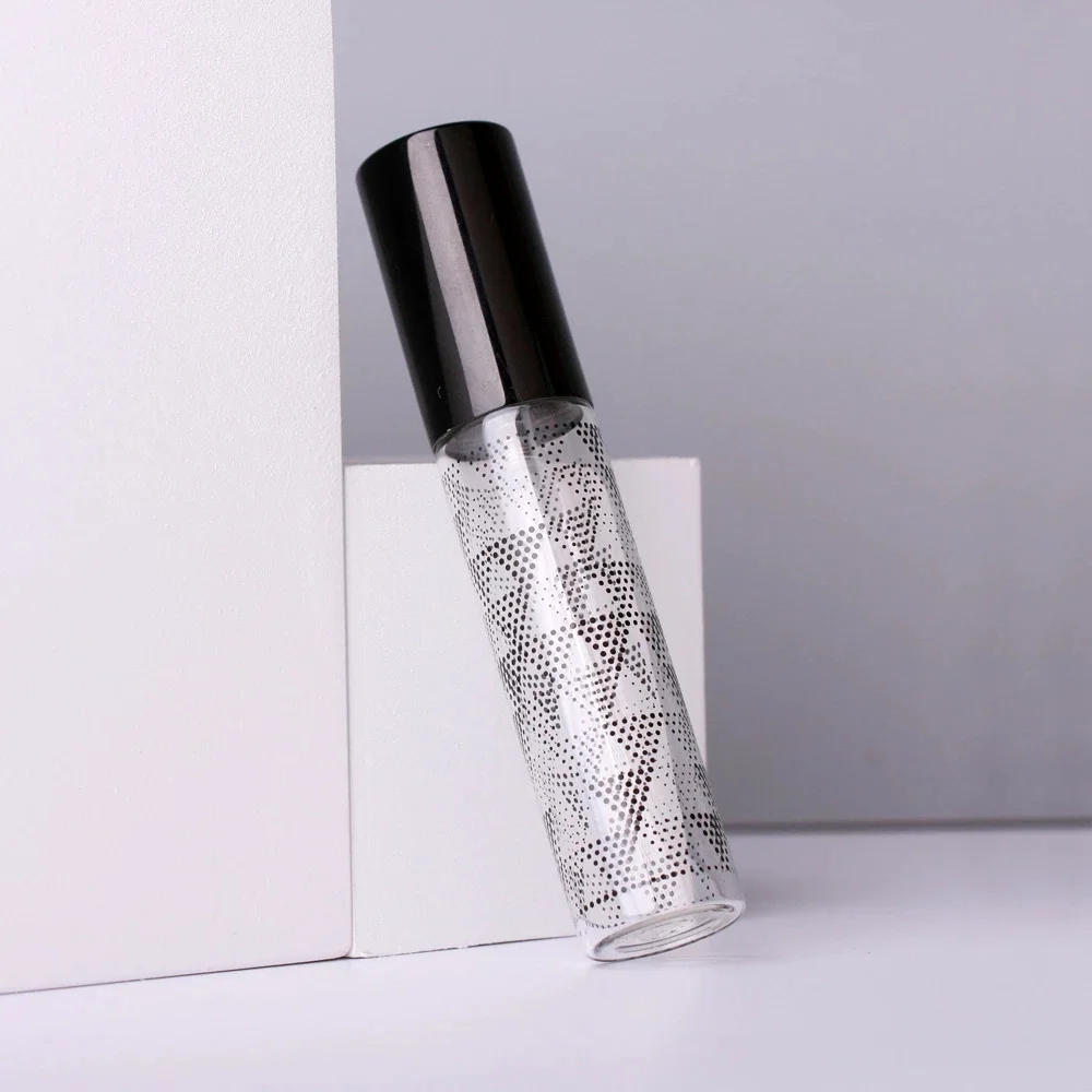 Портативный треугольный стеклянный флакон для духов с декоративным узором 10 мл