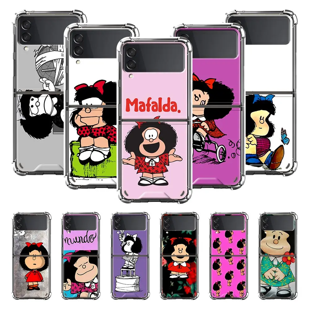

Airbag Phone Case for Samsung Z Flip3 5G Fold Cover for Galaxy ZFlip 3 Funda For Z Flip3 Luxury Capa Mafalda