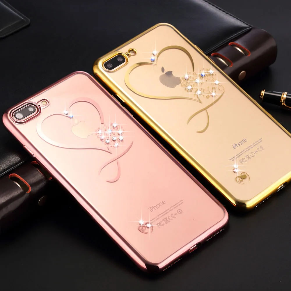 L-FADNUT чехол для iPhone 6, 6 S, 7, 8 Plus, X, Xr, Xs, Max, чехол s, милое сердце, Силиконовый противоударный мягкий ТПУ бампер, чехол для iPhone 5 5S se