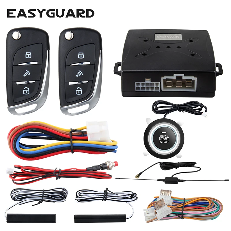 автомобильные товары EASYGUARD PKE Пассивный бесключевой доступ кнопка пуска