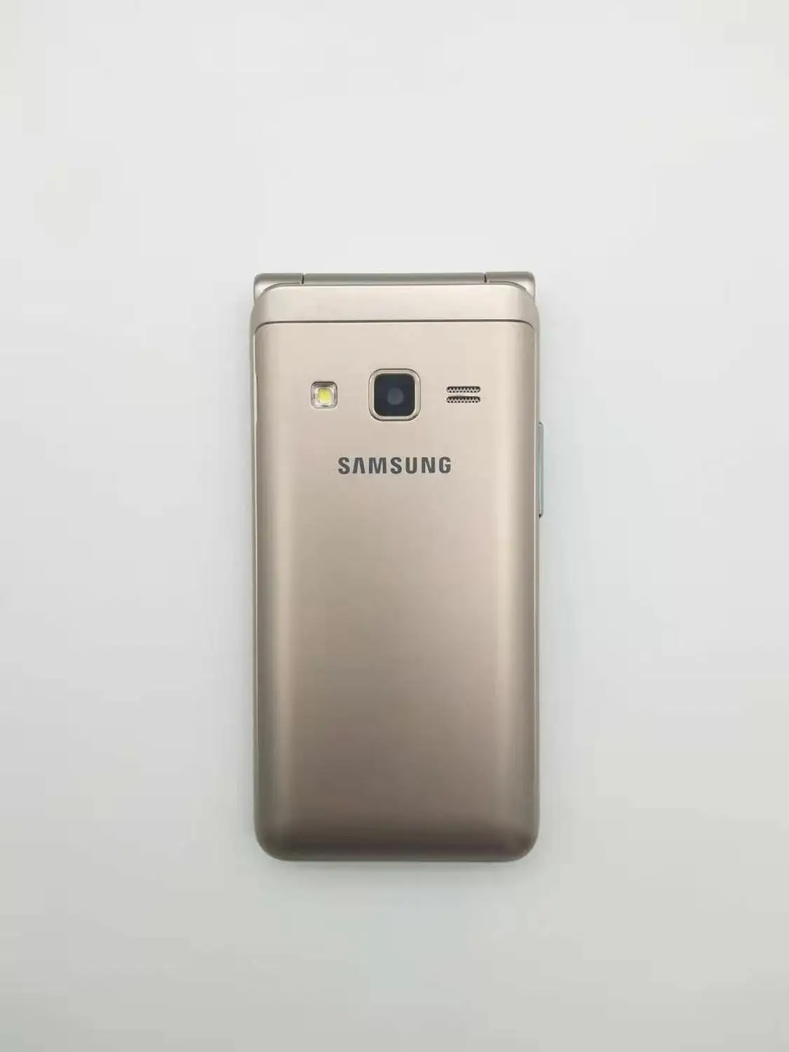 samsung Galaxy папка G1600, две sim-карты, четырехъядерный процессор, 2 Гб ОЗУ, 16 Гб ПЗУ, 8,0 МП, 3,8 дюйма, Android 6,0, смартфон с откидной крышкой, отремонтированный