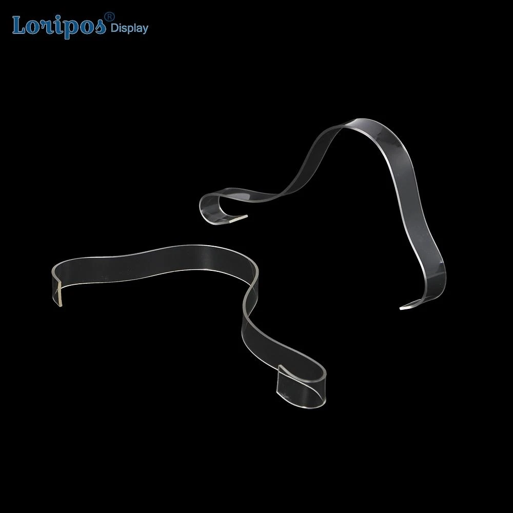 Новая стильная полка для показа обуви прозрачная наполнитель Полоска акриловая