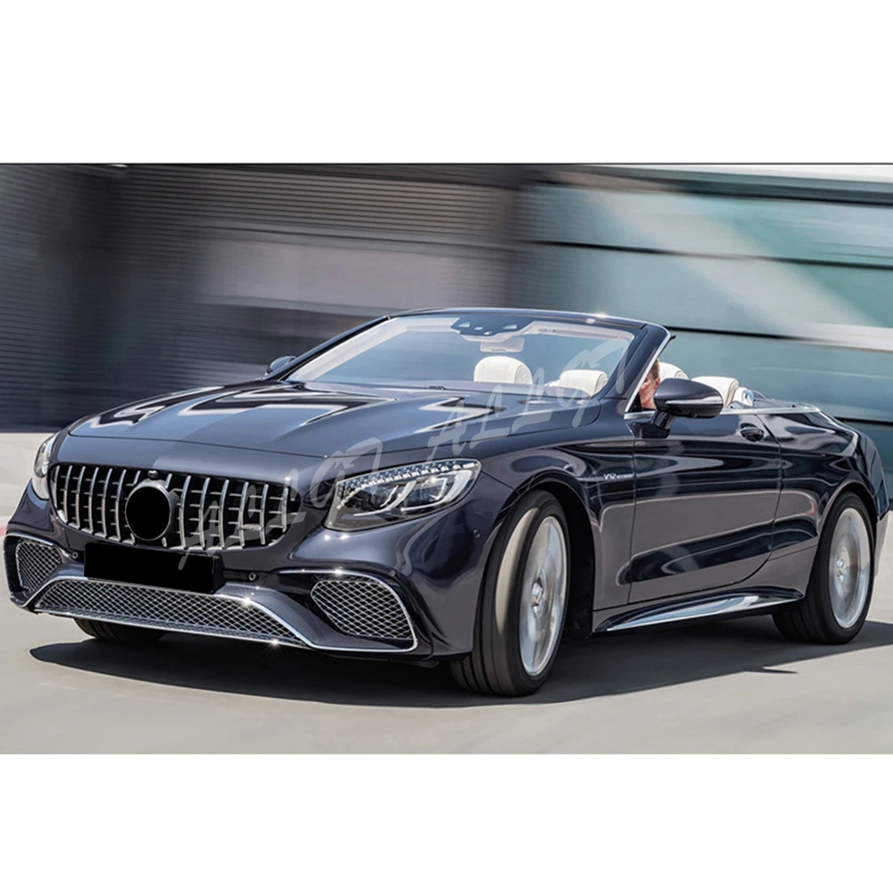 

Front Racing Grill Billet Bumper Upper Cover For Mercedes-Benz W217 S-Coupe 2015 2016 2017 2018 2019 2020 GTR