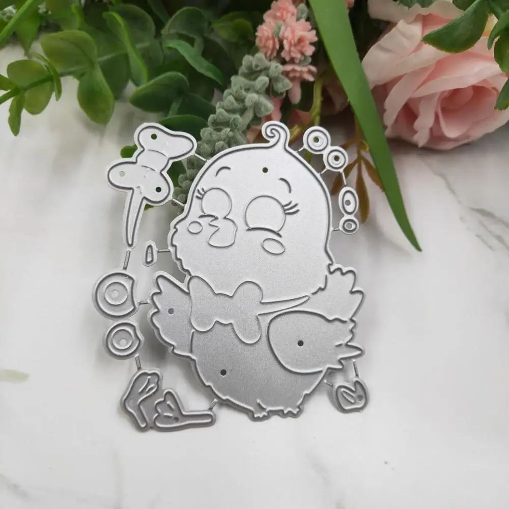 

chicken bow Metal Cut Dies Stencils for Scrapbooking Stamp/photo album Decorative Embossing DIY Paper Cards