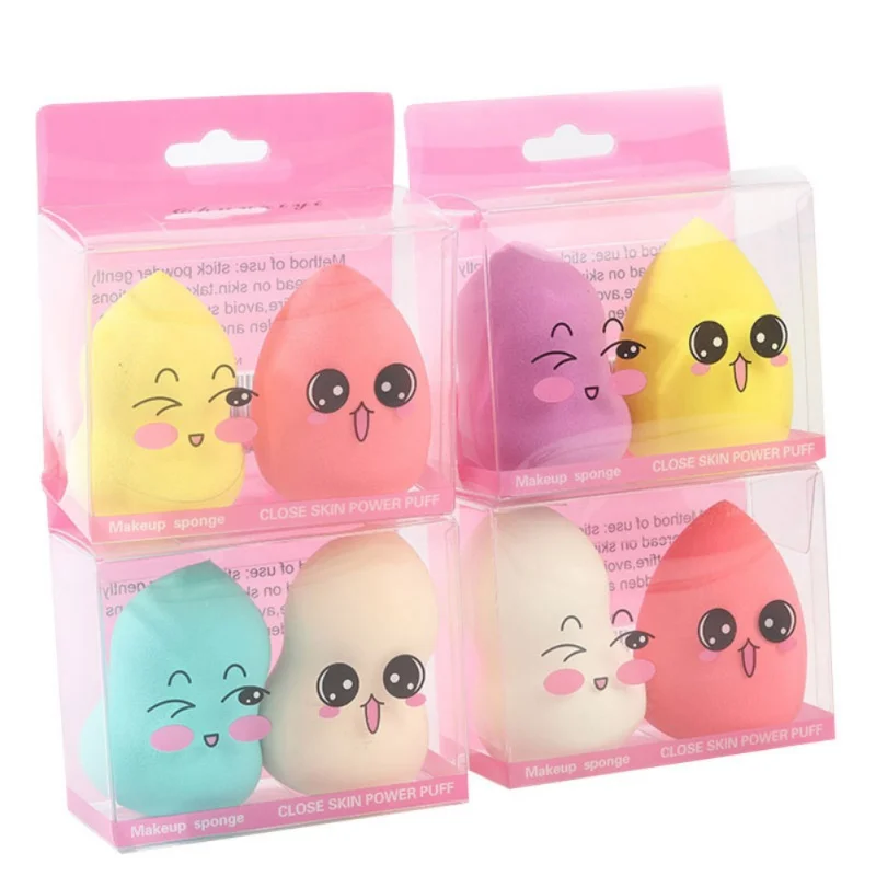 Gourd Powder Puff Double Water Droplet Non-latex Sponge Cosmetic Bigger When Meeting |