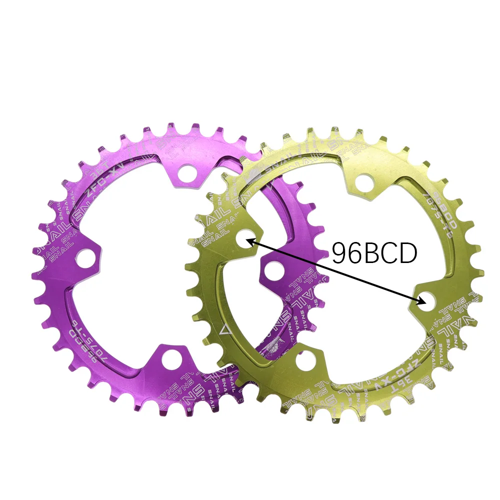 Круглая звезда со спиралью 96BCD 32 34 36T 38T M4000 GX NX X1 MTB горный велосипед 96 BCD цепь кольцо