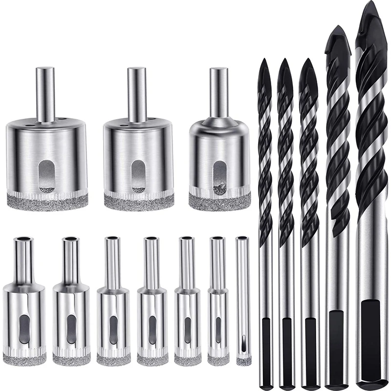 Алмазные сверла и многоматериал плитка Кладка Сверла пила Отверстие Сверло