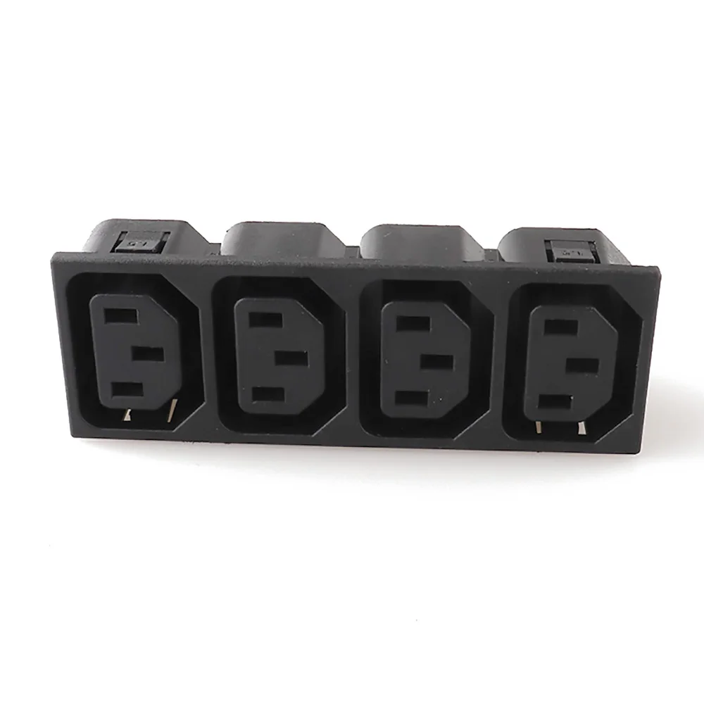 Розетка с 3 контактами IEC C13 электрическая розетка переменного тока несколькими