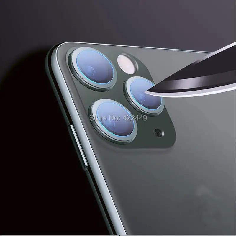 

200 шт. закаленное стекло для объектива камеры Защита экрана для iPhone 12 Mini 11 Pro Max полное покрытие защитное стекло пленка в упаковке
