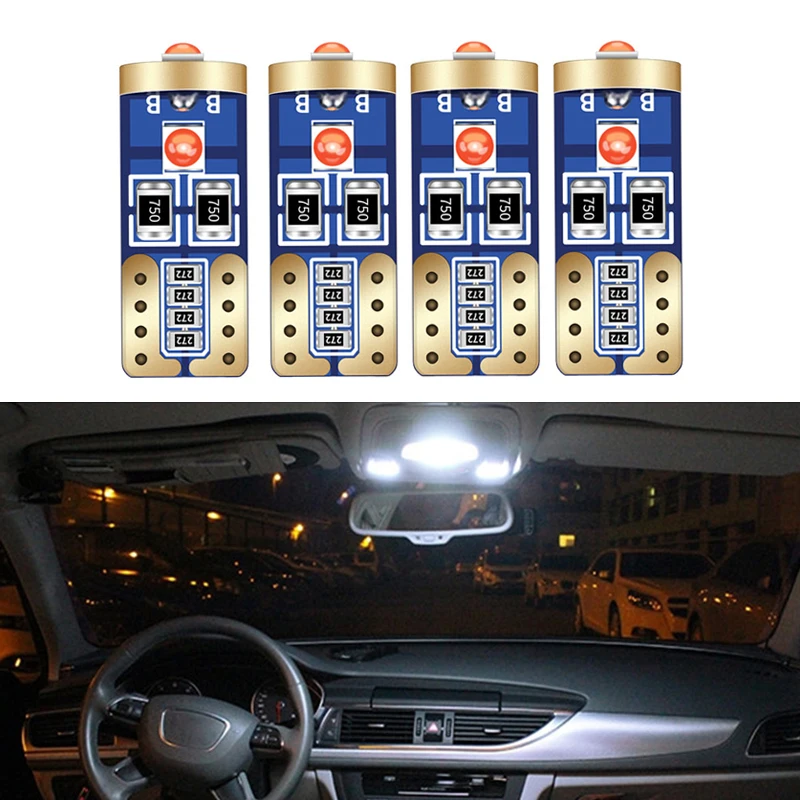СВЕТОДИОДНЫЙ Автомобильный светильник T10 W5W Canbus для Renault Duster Megane 2 3 Logan Clio 4 Captur Sandero