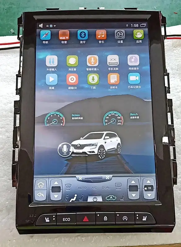 12 8 &quotТесла Автомобильная магнитола на андроид Радио Аудио мультимедиа DVD gps