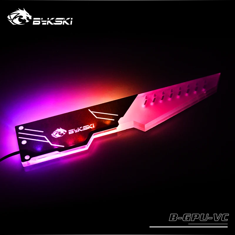 Bykski GPU видеокарта кронштейн держатель компаньон Поддержка 5 в ARGB 3PIN/12 RGB 4PIN
