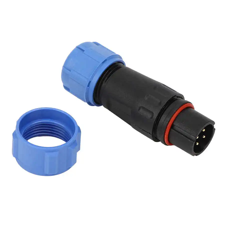 Водонепроницаемый соединитель для проводов SP13 авиационный круглый 4 жильный