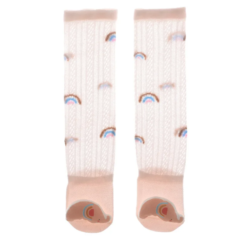 

Summer New Ultra-thin Mesh Baby Socks Newborn Baby Stockings Children Kids Cartoon Dolls Mosquito Socks 3 Pieces 1 Lot WZ50