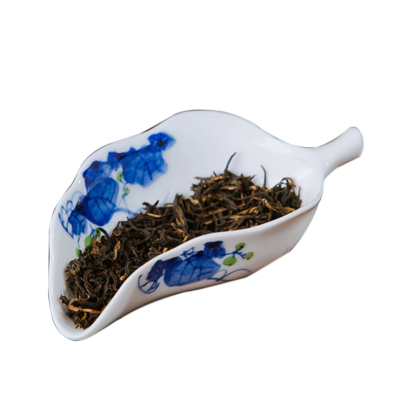 

Чайная ложка Цзиндэчжэнь, керамическая чайная ложка, ручная роспись, голубой и белый фарфор, чайная посуда, аксессуары, чайное блюдо