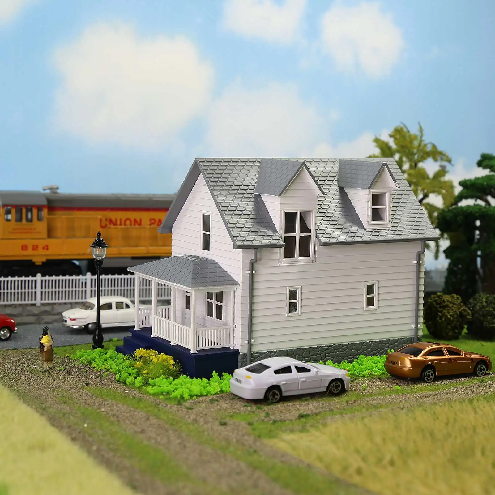 Один комплект модель в масштабе 1:87 строительная конструкция для деревенского