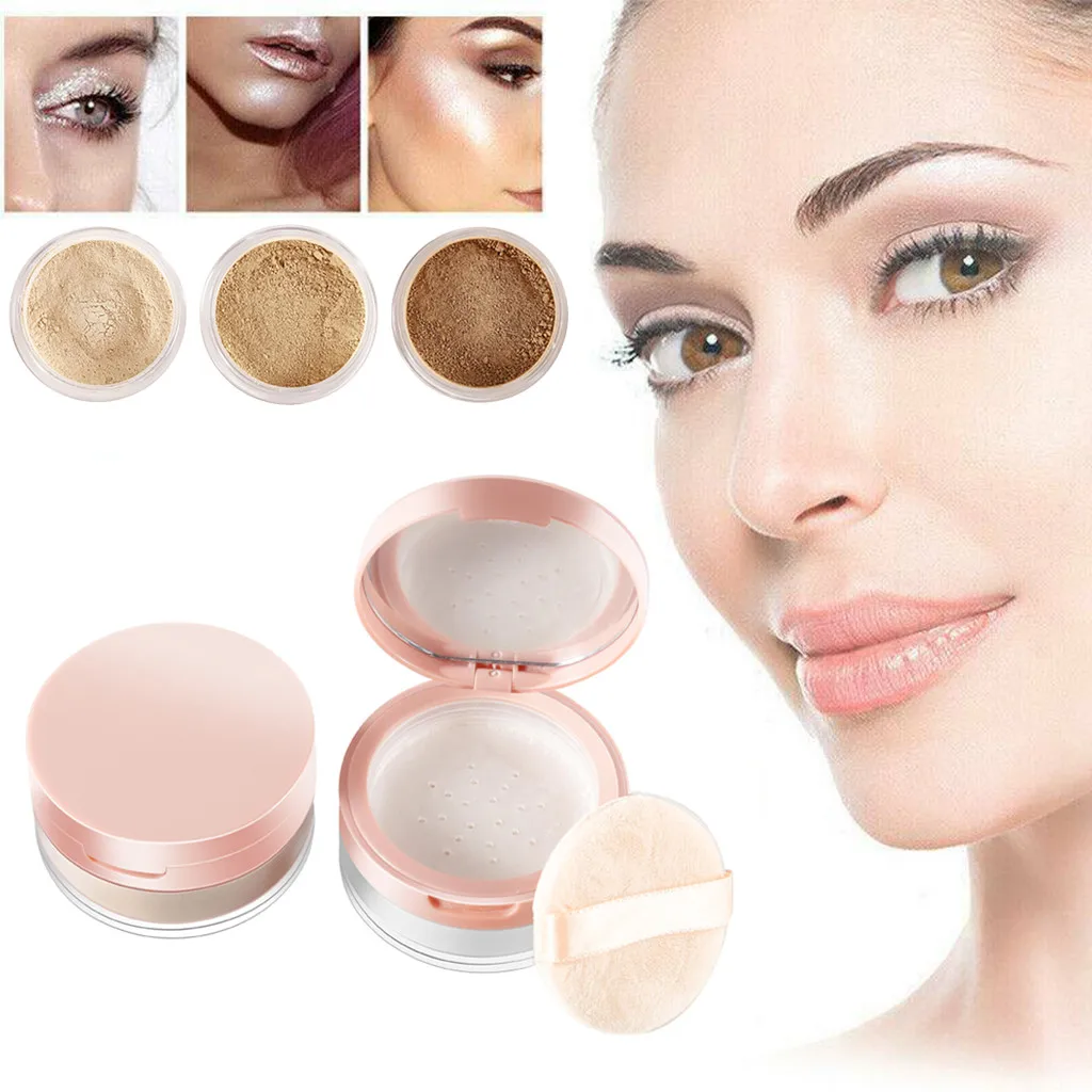 Лучшая продажа Пудра рассыпчатая пудра для лица полупрозрачная гладкая основа