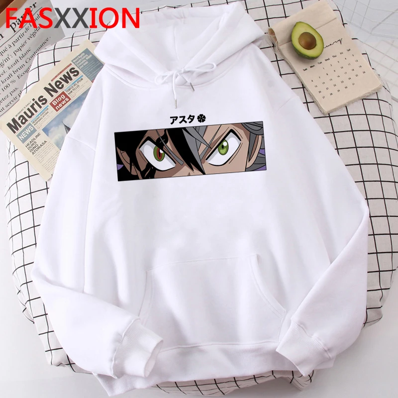 

black clover hoodies men grunge hip hop printed 2021 men pullover hoddies Oversized anime