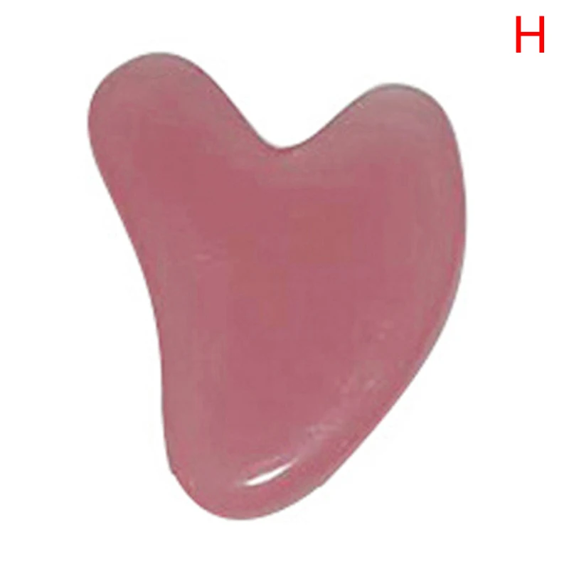 

Natural Jade Gua Sha Scraper Board Massage Rose Quartz Jade Guasha Stone For Neck Chin Face Lifting Wrinkle Remover Beauty Care
