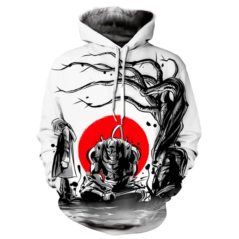 

New Fullmetal Alchemist 3D Men Women Hoodie Fashion Casual Cosplay Costume Hoodies Brand Cool Streetwear Sweatshirt Men Clothing