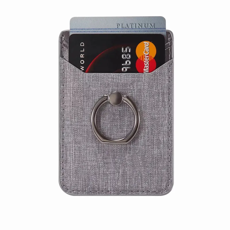 Модный Холщовый кожаный Карманный держатель для карт стикер удостоверения