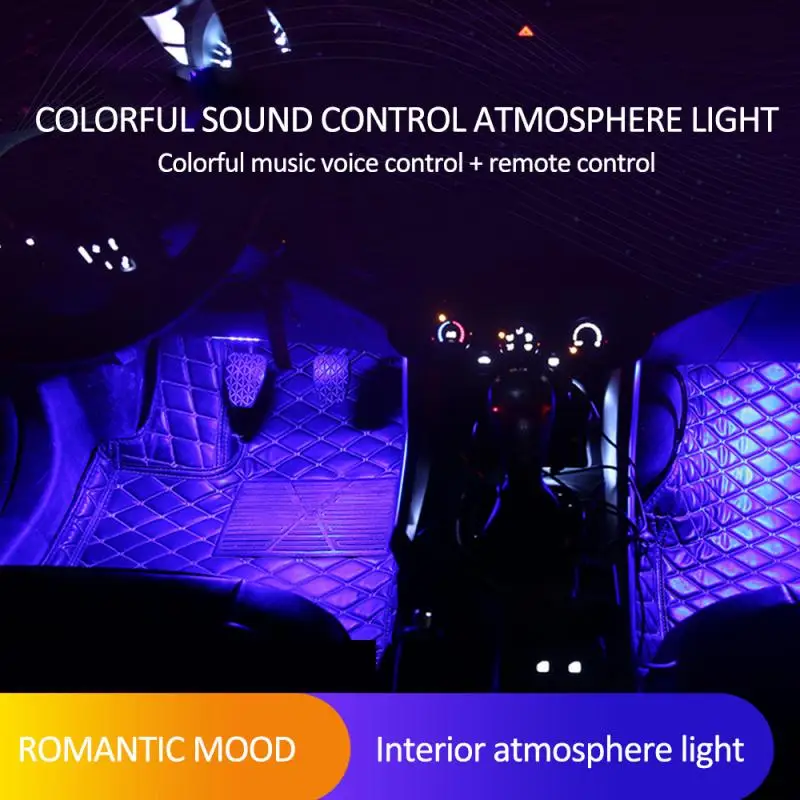 Автомобильный красочный аудио Управление Защита окружающей среды светильник