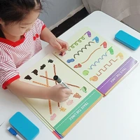 montessori children toys drawing tablet diy color shape math match game book drawing set learning educational toys for children
