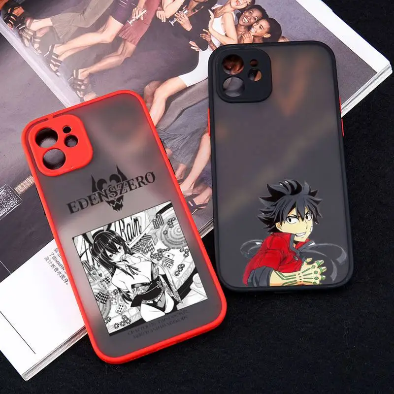 

EDENS ZERO Maga Phone Case Red Color Matte Transparent For iPhone 12 Mini Pro Max 11 X XR XS 7 8 Plus