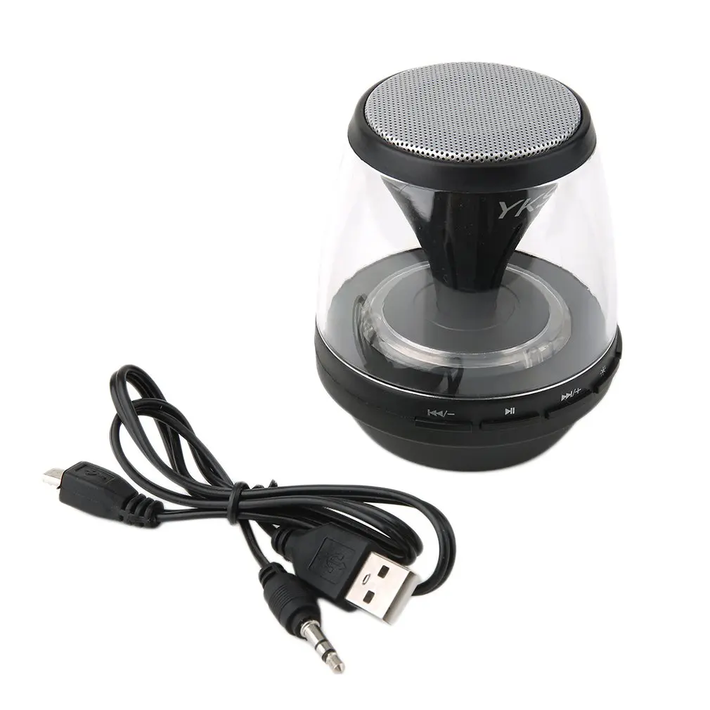 Подсвечиваемый динамик черный Led Hifi портативный беспроводной стерео для