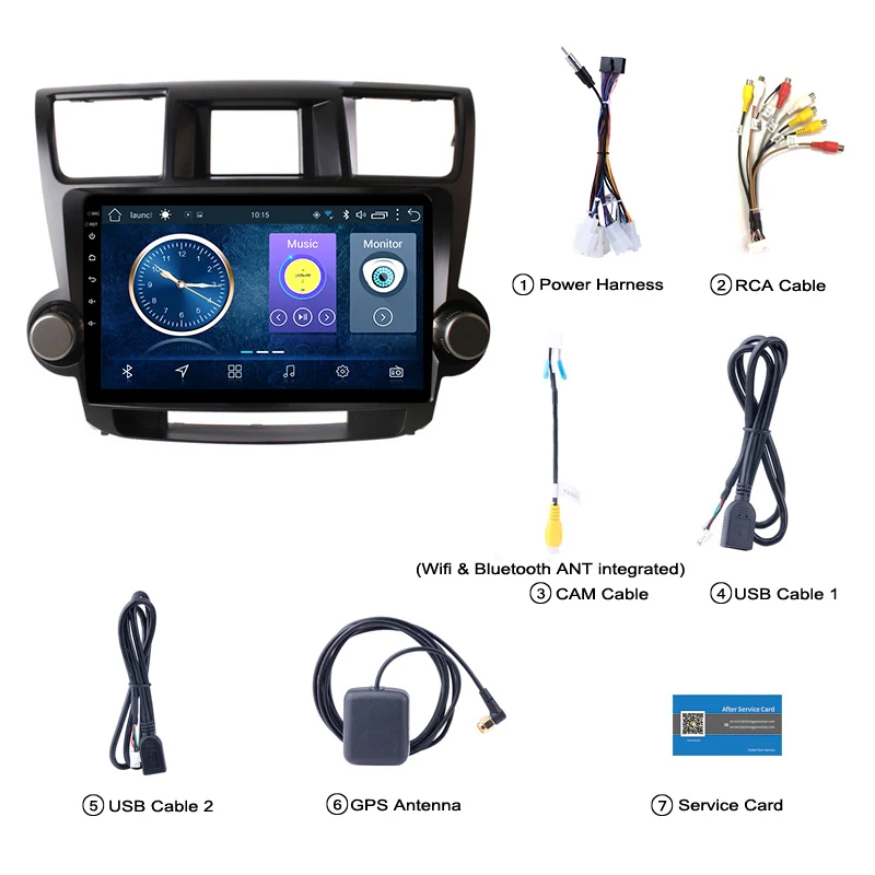 Автомобильный мультимедийный плеер экран 10 1 дюйма Android 8 GPS-навигация для Toyota