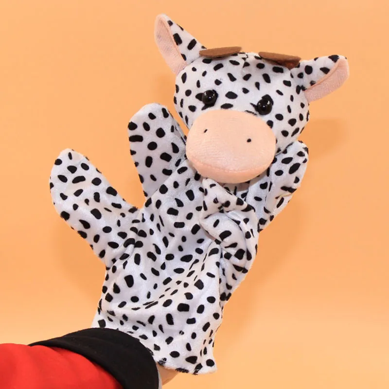 Палец плюшевые игрушки для малышей детей Детская черный белый цвет с