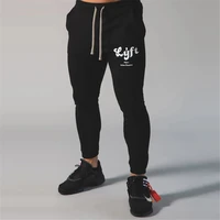 black joggers pants men running sweatpants cotton slim trackpants gym fitness sports trousers male bodybuilding training bottoms