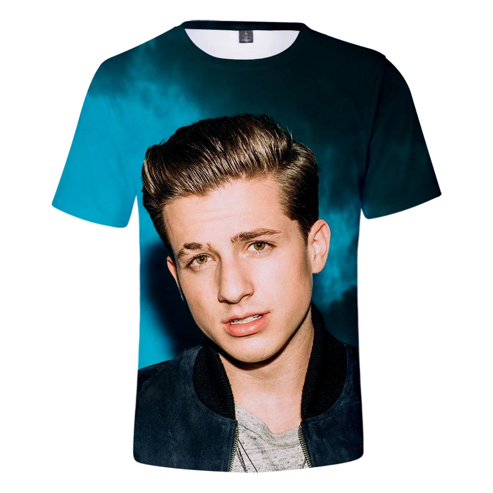 Новая индивидуальная 3D футболка для мужчин/женщин с рисунком Charlie Puth 2019 тренд