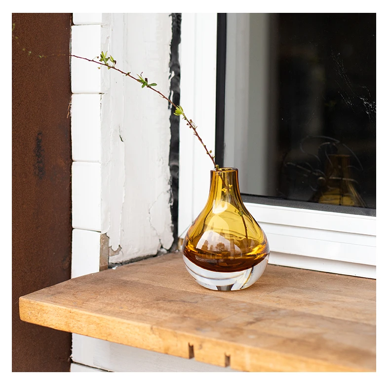 Цветная прозрачная стеклянная ваза цветочный горшок гидропонная Настольная