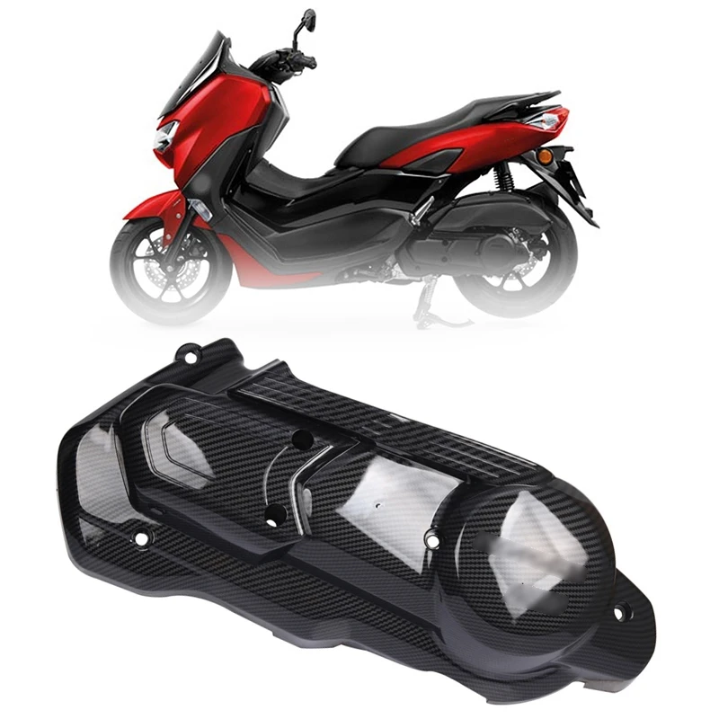 

for Yamaha NMAX155 NMAX150 NMAX V2 2020-2021 Motorcycle Clutch Protection Cover Side Drive Cover Carbon Fiber Look