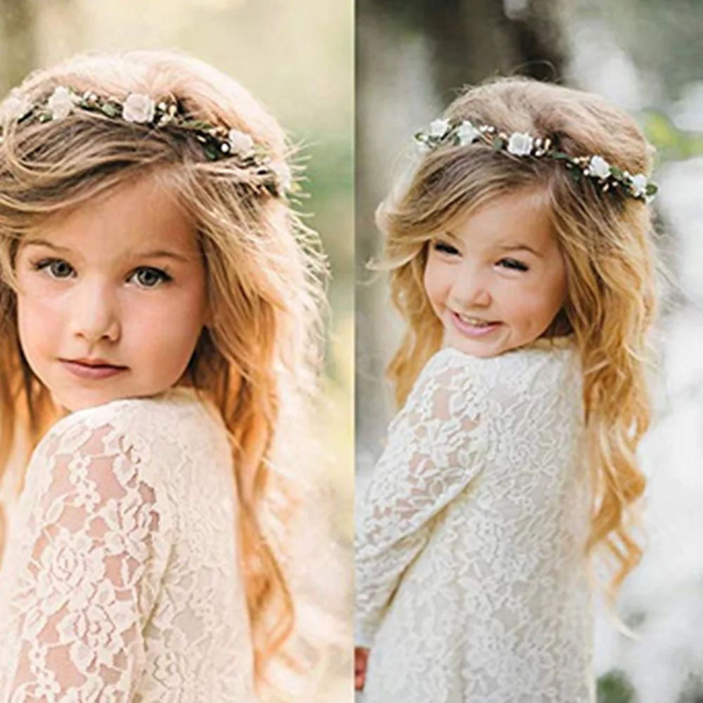 Хит свадебный головной убор невесты подружки волосы искусственный цветок