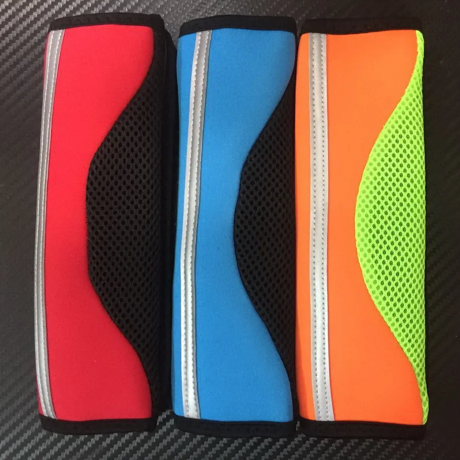 Накладка для ремня безопасности автомобиля Отражательная серебряная полосатые