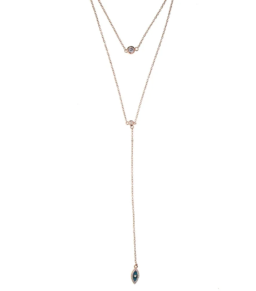 Collier Collares Новинка 925 пробы тонкая элегантная цепочка двухслойная Эмаль Турецкий