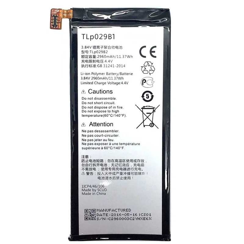 Оригинальный сменный аккумулятор TLp029B2 TLp029B1 для Alcatel Flash Plus 2 FL02 | Мобильные