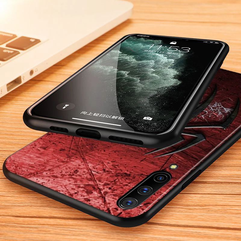 

Marvel Fashion Spiderman Logo for Samsung Galaxy A90 A80 A70S A70 A60 A50 A40 A30 A20 A10 A2 Core Black Phone Case
