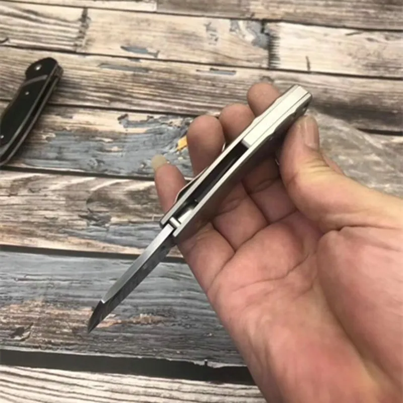 

Mini Pocket Folding Knife Steel Handle 8Cr13MoV Blade Outdoor Camping Survival Tactical Knives EDC Tool