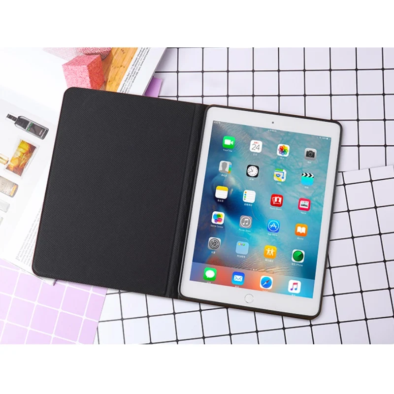 Автоматический будильник смарт-чехол с подставкой для Планшеты ipad Mini1 на возраст 2, 3, 4, 5, ipad air 2 3 pro 10,5 Мультфильм защитный чехол для ipad 2, 3, 4 18 9,7