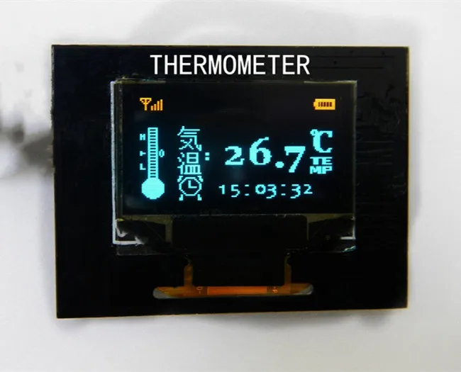 Модуль STM8 с OLED-дисплеем для электронных часов термометром | Электронные